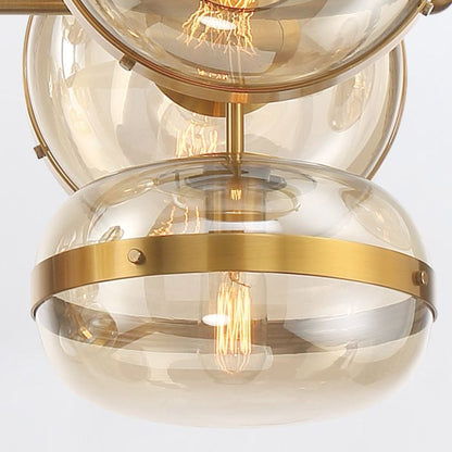 Eurofase Nottingham 10-Light Antique Brass Linear Pendant Chandelier