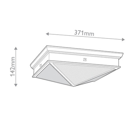 Alora Cairo 2-Light Urban Bronze Flush Mount Chandelier