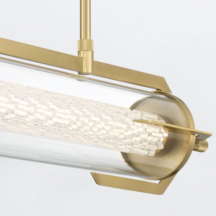 Eurofase Espada Gold Modern Linear Pendant Chandelier
