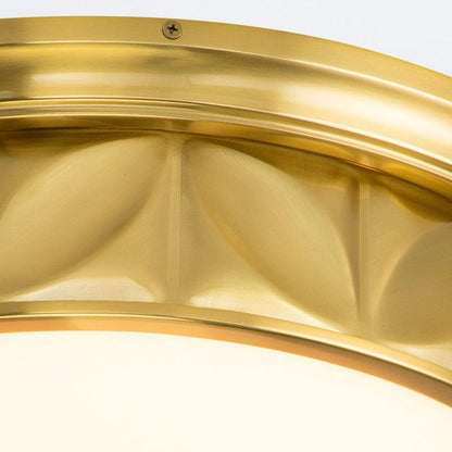 Quintiesse Epsilon 3-Light Aged Brass Flush Chandelier