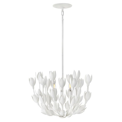 Hinkley Flora 3-Light Textured Plaster Modern Duo-Mount Pendant Chandelier