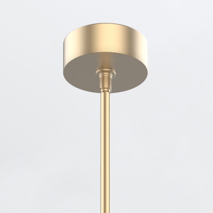 Alora Floriana 5-Light Leaf Natural Brass LED Modern Chandelier