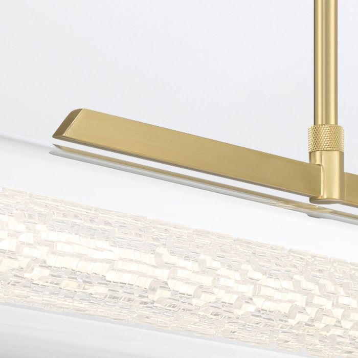 Eurofase Espada Gold Modern Linear Pendant Chandelier