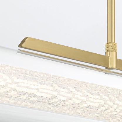 Eurofase Espada Gold Modern Linear Pendant Chandelier