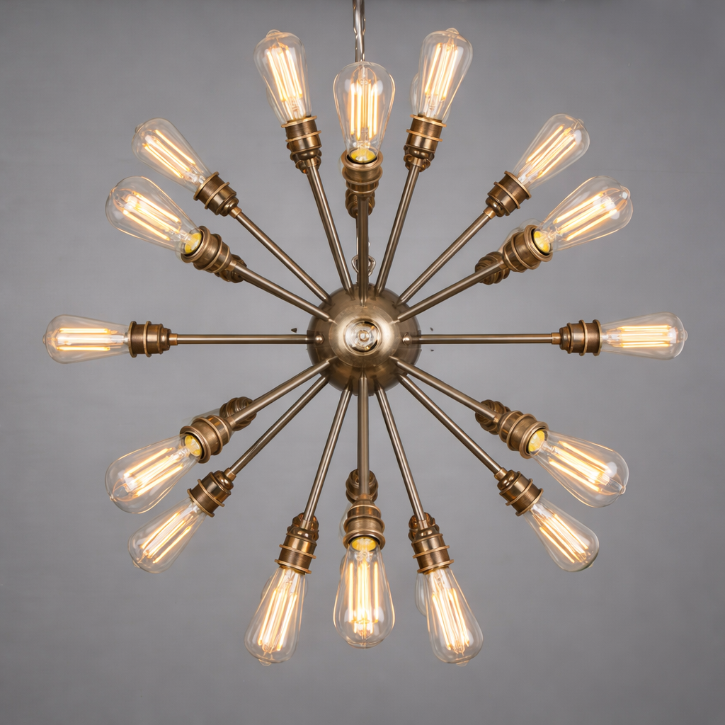 Mullan Lighting Sapporo 29-Light Brass Sputnik Chandelier