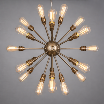 Mullan Lighting Sapporo 29-Light Brass Sputnik Chandelier