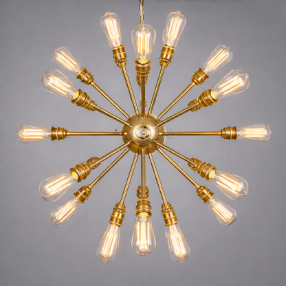Mullan Lighting Sapporo 29-Light Brass Sputnik Chandelier