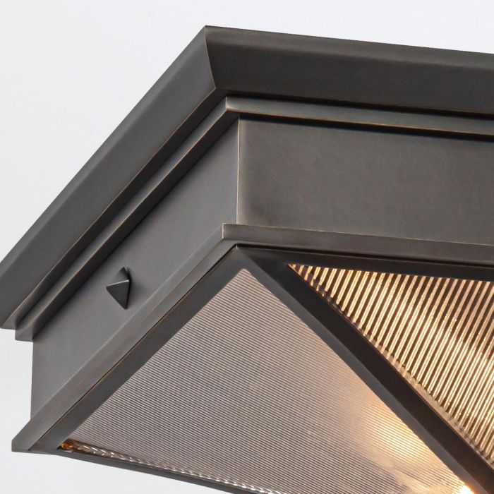 Alora Cairo 2-Light Urban Bronze Flush Mount Chandelier