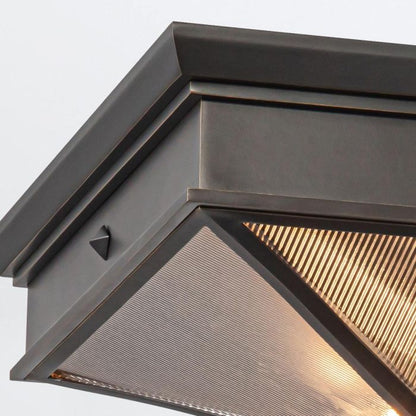 Alora Cairo 2-Light Urban Bronze Flush Mount Chandelier