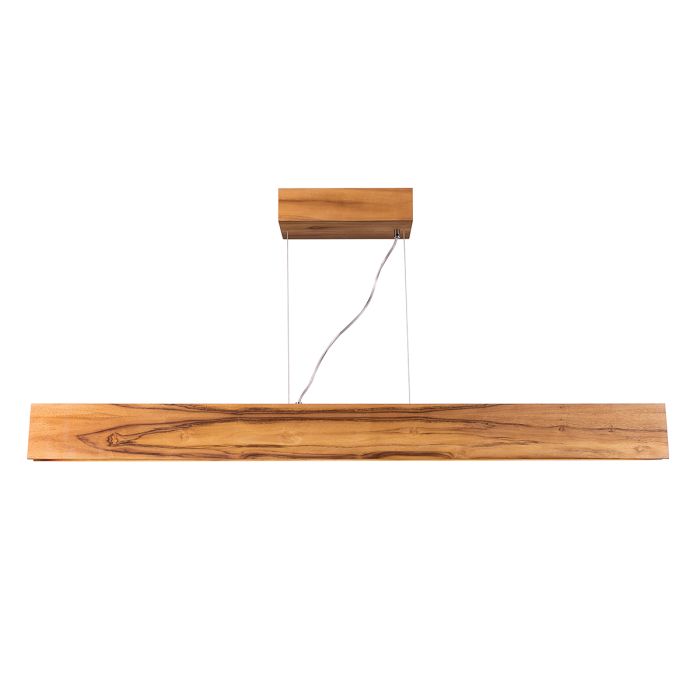 Accord Lighting Clean LED Teak Veneer Linear Pendant Chandelier
