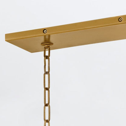 Hinkley Flora 10-Light Burnished Gold Linear Chandelier