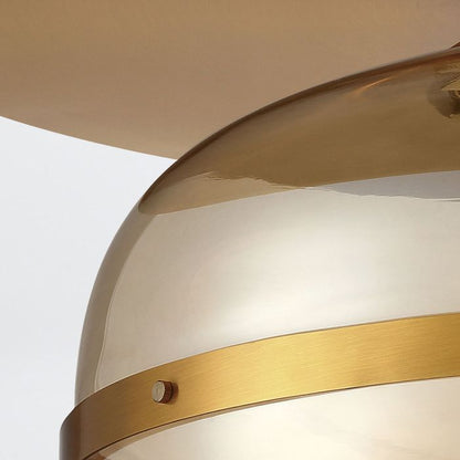 Eurofase Nottingham 3-Light Antique Brass Flush Chandelier