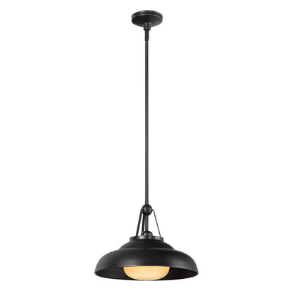 Alora Palmetto 1-Light Urban Bronze Modern Pendant Chandelier