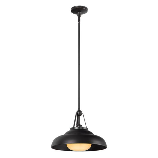 Alora Palmetto 1-Light Urban Bronze Modern Pendant Chandelier