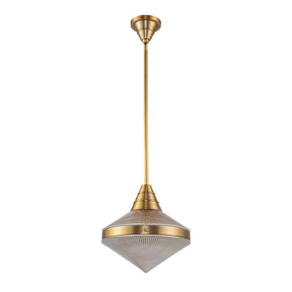 Alora Willard 1-Light Vintage Brass Modern Pendant Chandelier