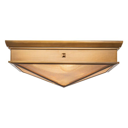Alora Cairo 2-Light Vintage Brass Flush Mount Chandelier
