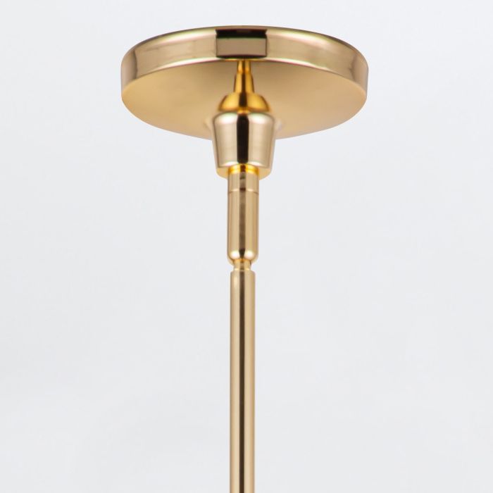 Alora Palmetto 1-Light Polished Brass Modern Pendant Chandelier