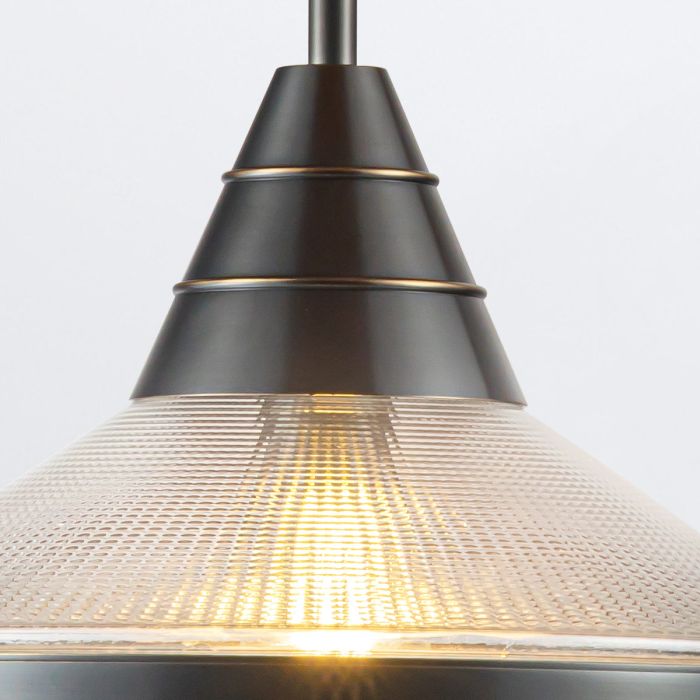 Alora Willard 1-Light Urban Bronze Modern Pendant Chandelier