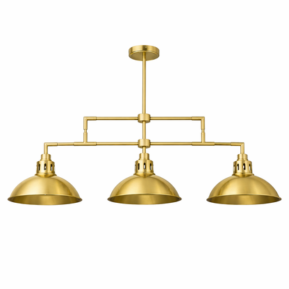 Mullan Lighting Georgia 3-Light Brass Island Chandelier