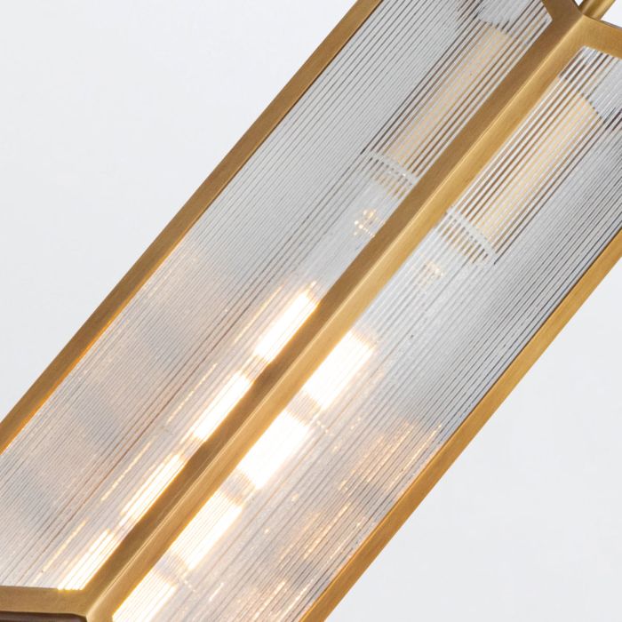 Alora Cairo 1-Light Vintage Brass Modern Pendant Chandelier
