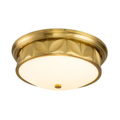 Quintiesse Epsilon 3-Light Aged Brass Flush Chandelier