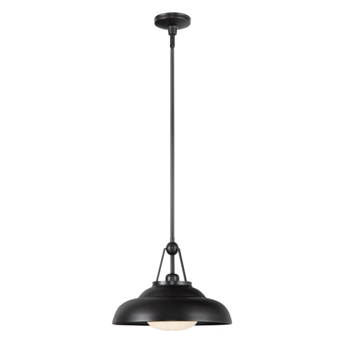Alora Palmetto 1-Light Urban Bronze Modern Pendant Chandelier