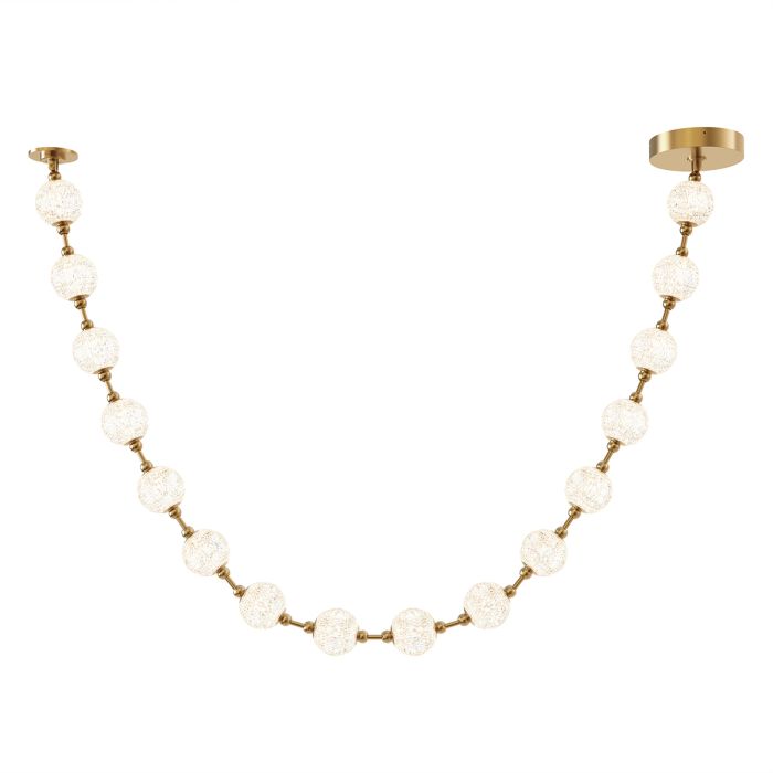 Alora Marni 16-Light Head Natural Brass LED Modern Pendant Chandelier