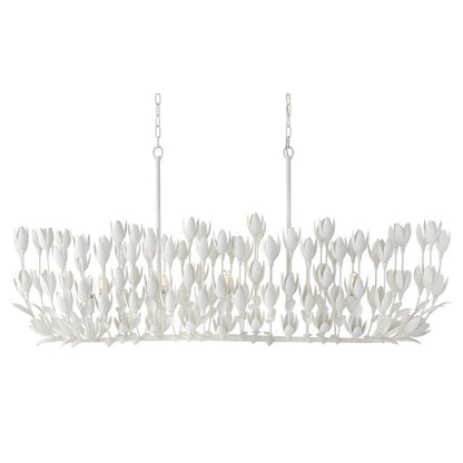 Hinkley Flora 10-Light Textured Plaster Linear Chandelier