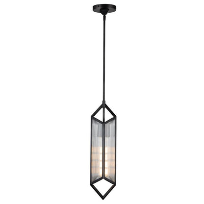 Alora Cairo 1-Light Urban Bronze Modern Pendant Chandelier