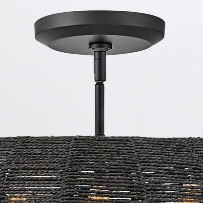 Hinkley Luca 3-Light Black Modern Duo-Mount Pendant Chandelier