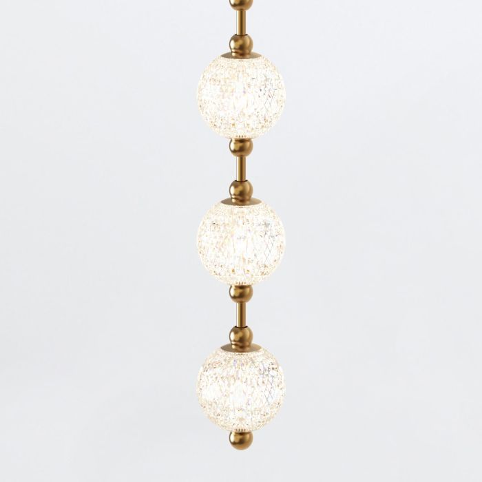Alora Marni 16-Light Head Natural Brass LED Modern Pendant Chandelier