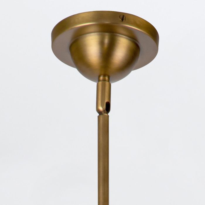 Alora Doral 2-Light Matte Black/Vintage Brass Modern Pendant Chandelier