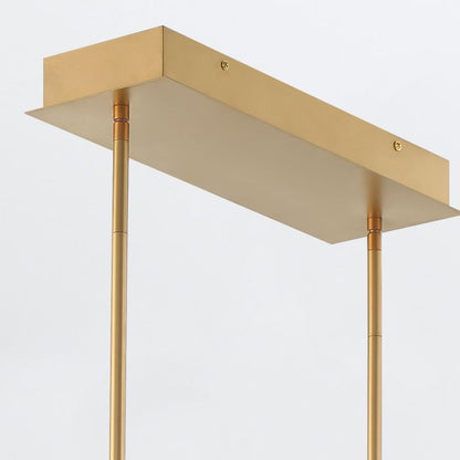 Eurofase Inizio Matte Gold Modern Medium Linear Pendant Chandelier