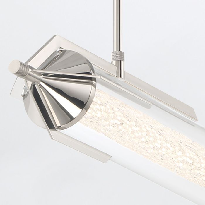 Eurofase Espada Polished Chrome Modern Linear Pendant Chandelier