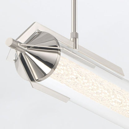 Eurofase Espada Polished Chrome Modern Linear Pendant Chandelier