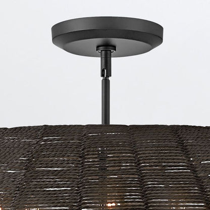 Hinkley Luca 5-Light Black Modern Duo-Mount Pendant Chandelier