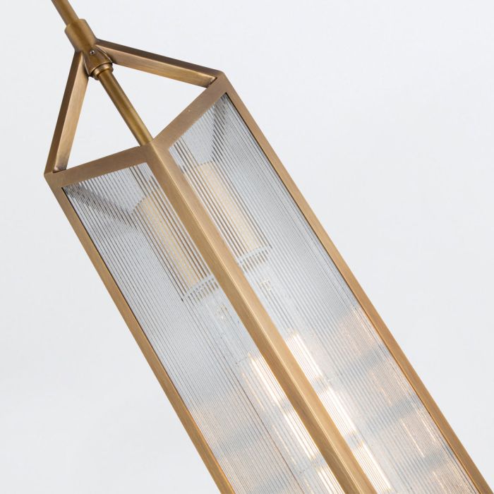 Alora Cairo 1-Light Vintage Brass Modern Pendant Chandelier