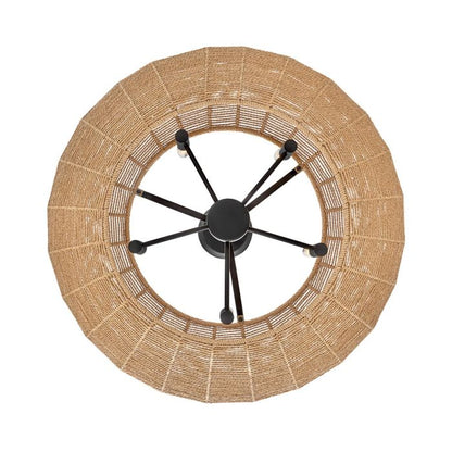 Hinkley Luca 5-Light Black and Camel Modern Duo-Mount Pendant Chandelier