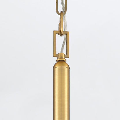 Eurofase Nottingham 3-Light Antique Brass Globe Pendant Chandelier