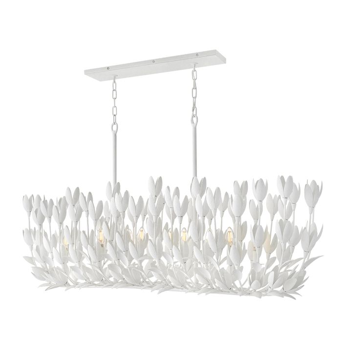 Hinkley Flora 10-Light Textured Plaster Linear Chandelier
