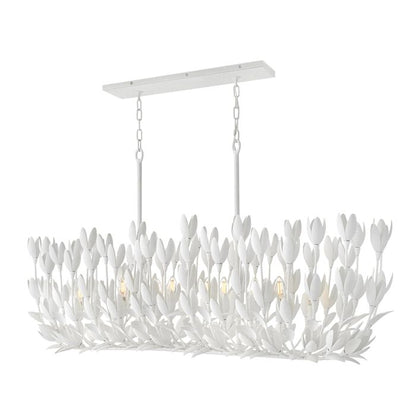Hinkley Flora 10-Light Textured Plaster Linear Chandelier
