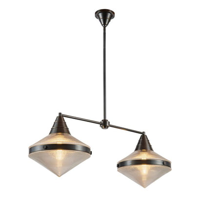 Alora Willard 2-Light Urban Bronze Linear Island Pendant Chandelier