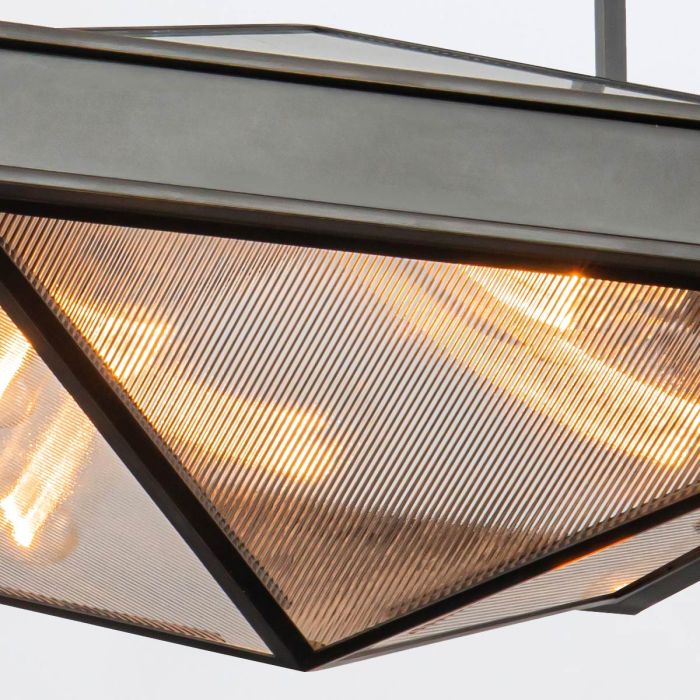 Alora Cairo 4-Light Urban Bronze Semi-Flush Chandelier