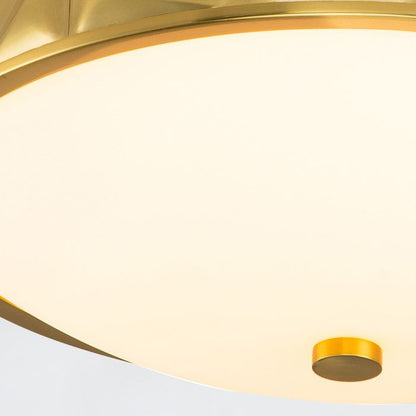 Quintiesse Epsilon 3-Light Aged Brass Flush Chandelier