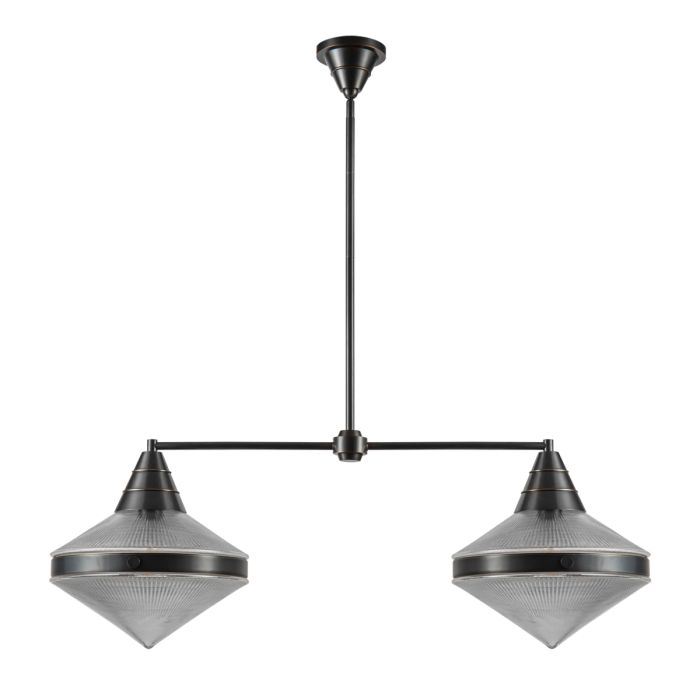Alora Willard 2-Light Urban Bronze Linear Island Pendant Chandelier
