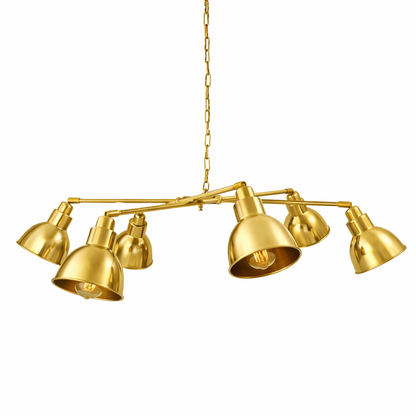 Mullan Lighting Bridgetown 6-Light Modern Brass Chandelier
