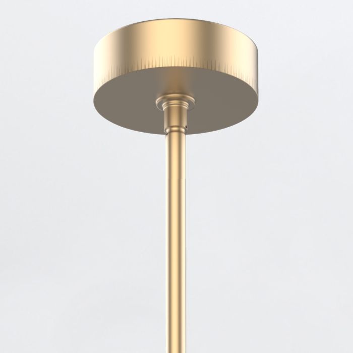 Alora Floriana 8-Light Leaf Natural Brass LED Modern Chandelier