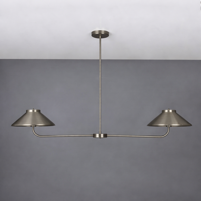 Mullan Lighting Princeton 2-Light Brass Island Chandelier
