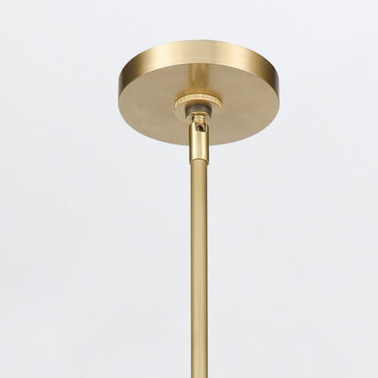 Alora Valise 1-Light Vintage Brass & Tuxedo Leather Linear LED Island Pendant Chandelier