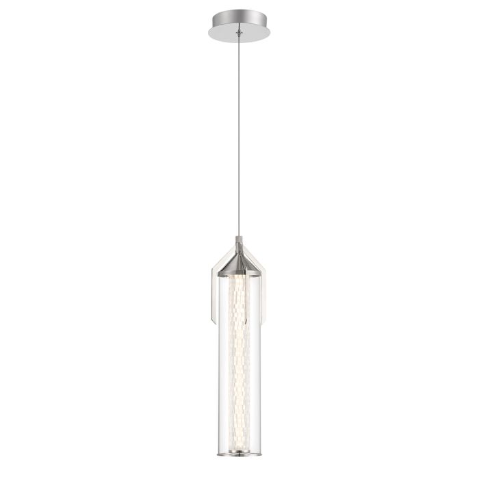 Eurofase Espada 1-Light Polished Chrome Modern Pendant Chandelier